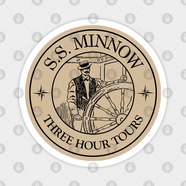 All aboard the S.S. Minnow for a three hour tour Magnet by Blended Designs